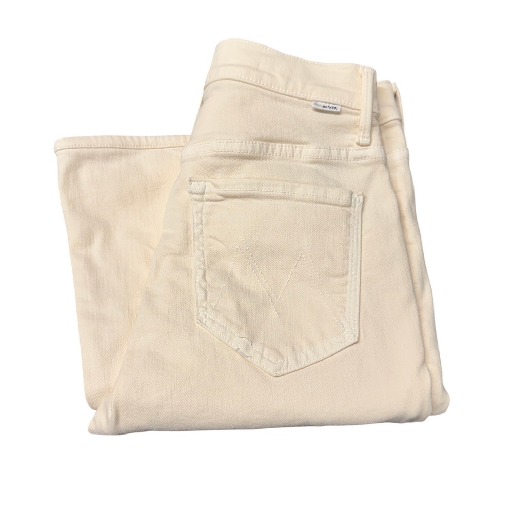 Mother Jeans Womens 28 (28x31 ACTUAL) The Weekender Play Date Eggnog Flare‎